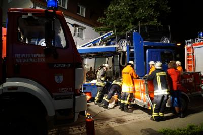 LKW zieht Dieselspur durch den halben Ort - Ohmden